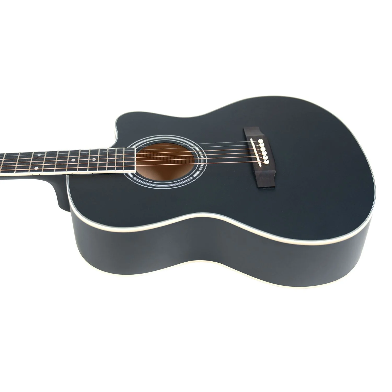 Havana 39" Cutaway 6 String Acoustic Guitar - Image 4