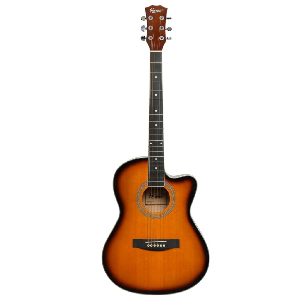 Havana HAC 39' Cutaway 6 String Acoustic Guitar - Image 5