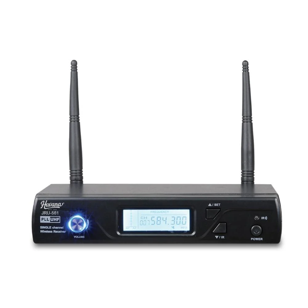 Havana JRU-561 UHF Single Channel Wireless Receiver & HT-51C Handheld Wireless Microphone System - Image 2