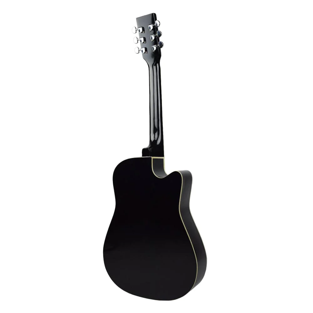 Henrix 38C 38 Inch Cutaway Acoustic Guitar with Dual Action Truss Rod, Gigbag, Picks, String Set, Strap, Cloth & Ebook - Image 100