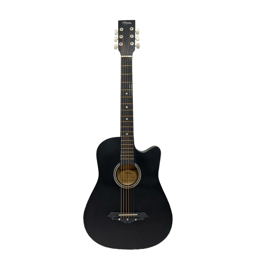 Henrix 38C 38 Inch Cutaway Acoustic Guitar with Dual Action Truss Rod, Gigbag, Picks, String Set, Strap, Cloth & Ebook - Image 125