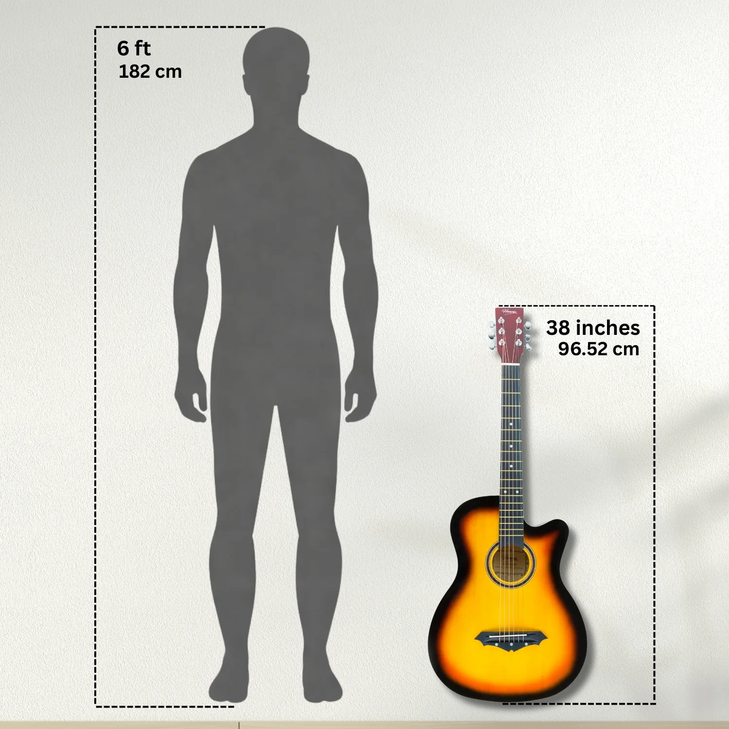 Henrix 38C 38 Inch Cutaway Acoustic Guitar with Dual Action Truss Rod, Gigbag, Picks, String Set, Strap, Cloth & Ebook - Image 41