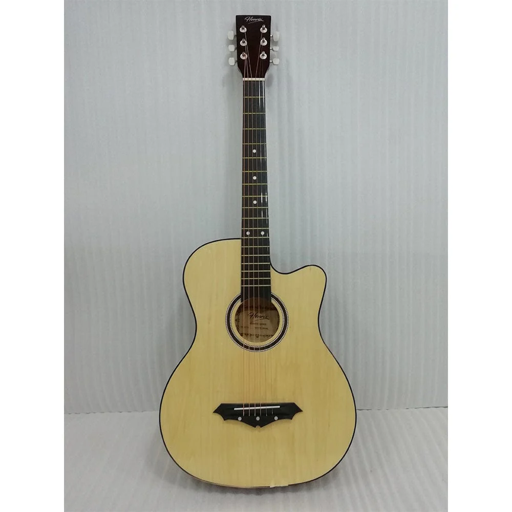 Henrix 38C Cutaway Acoustic Guitar - Natural - Open Box B Stock - Image 10