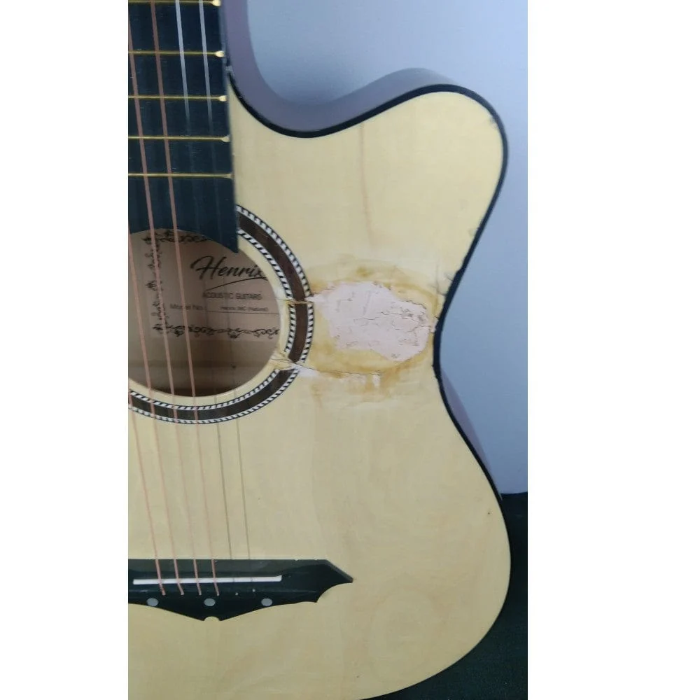 Henrix 38C Cutaway Acoustic Guitar - Natural - Open Box B Stock - Image 19