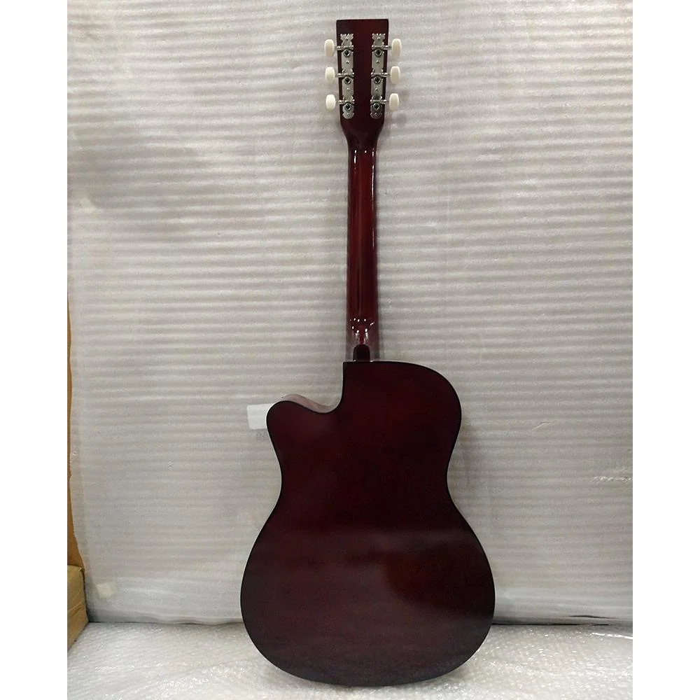 Henrix 38C Cutaway Acoustic Guitar - Natural - Open Box B Stock - Image 3