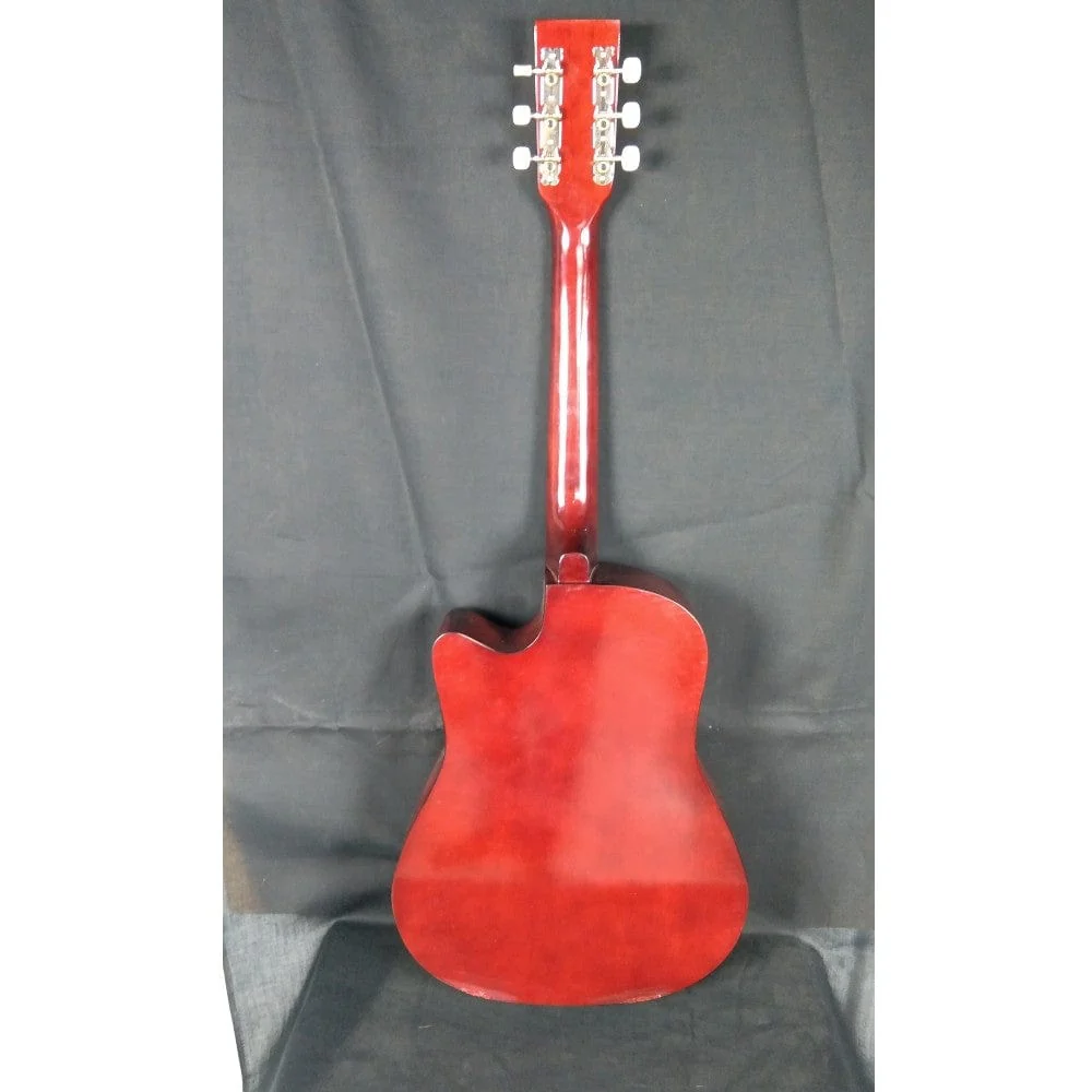 Henrix 38C Cutaway Acoustic Guitar - Natural - Open Box B Stock - Image 33