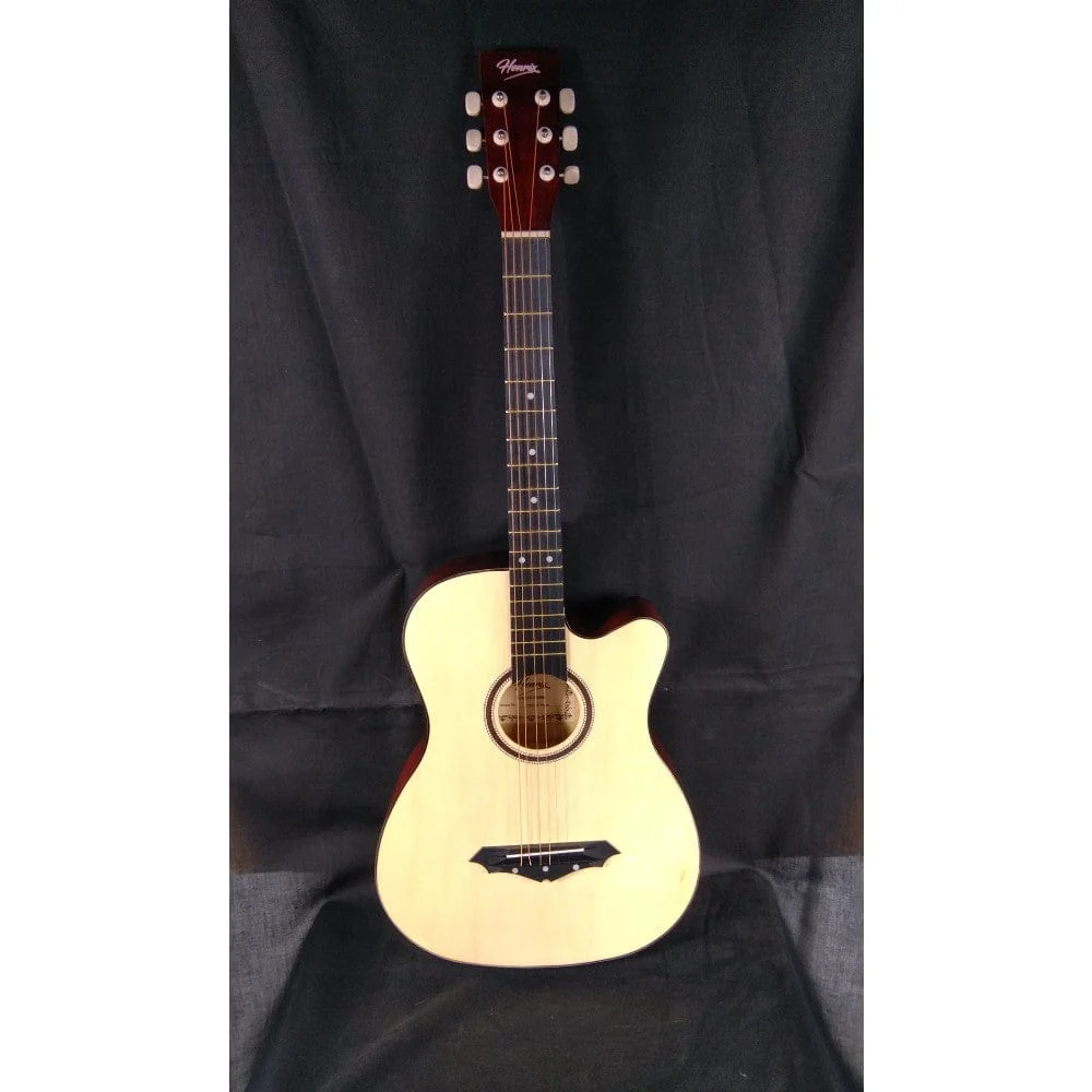Henrix 38C Cutaway Acoustic Guitar - Natural - Open Box B Stock - Image 35