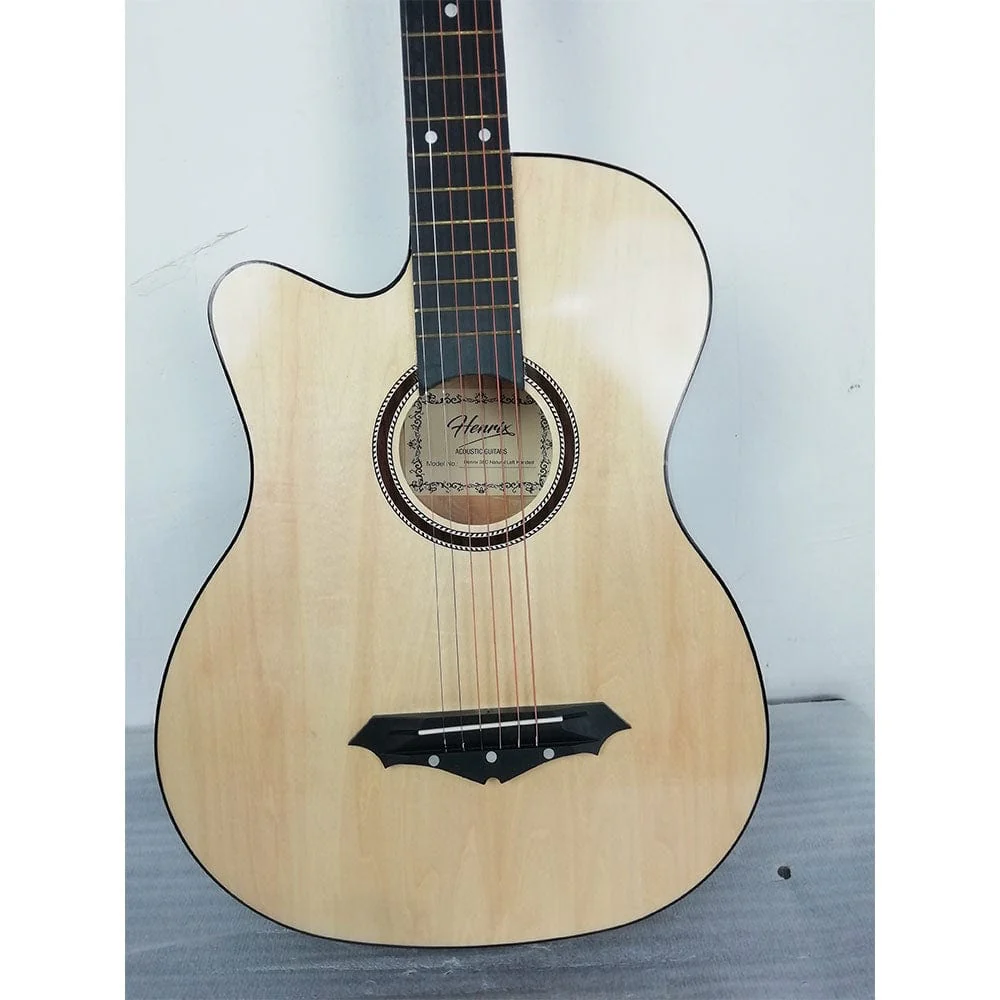 Henrix 38C Cutaway Left-Handed Acoustic Guitar - Open Box B Stock - Image 67