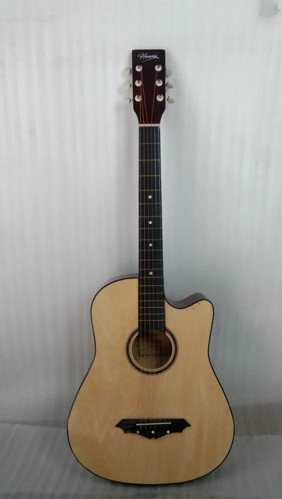Henrix 38C Cutaway Acoustic Guitar - Natural - Open Box B Stock - Image 64