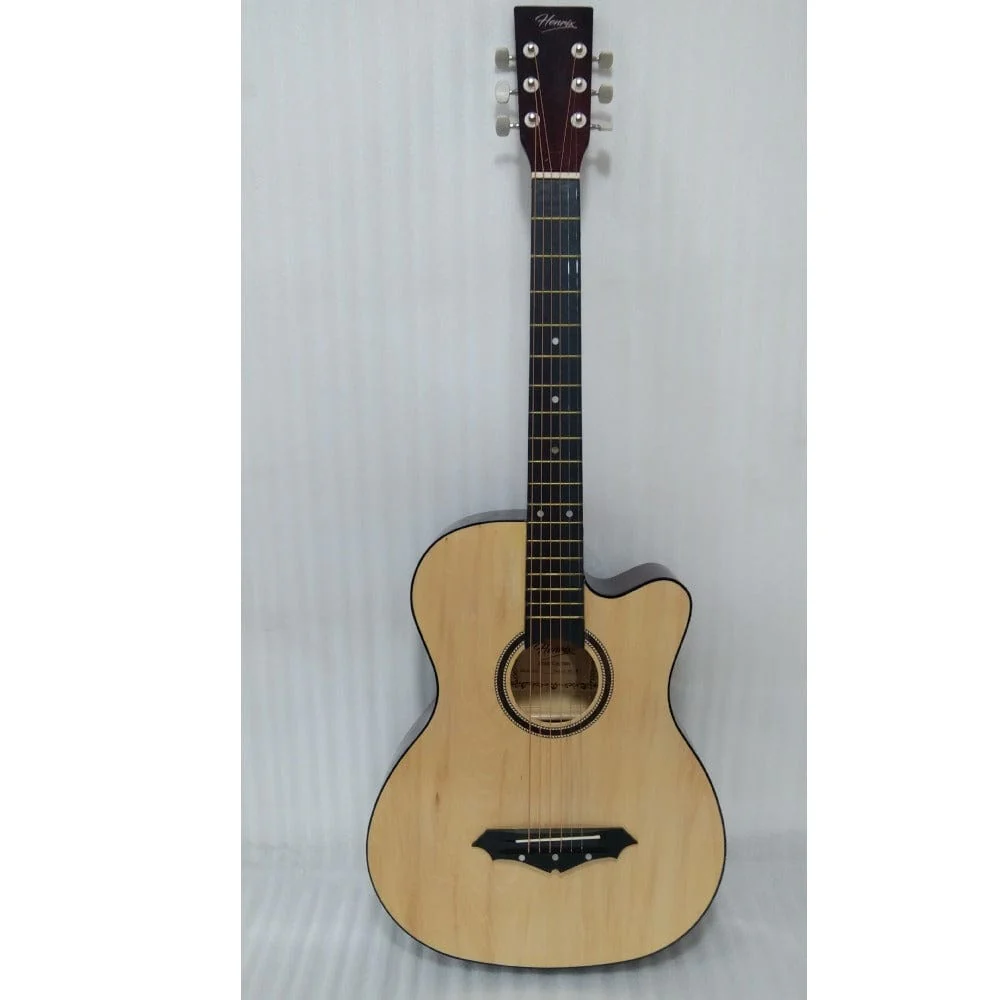 Henrix 38C Cutaway Acoustic Guitar - Natural - Open Box B Stock - Image 78