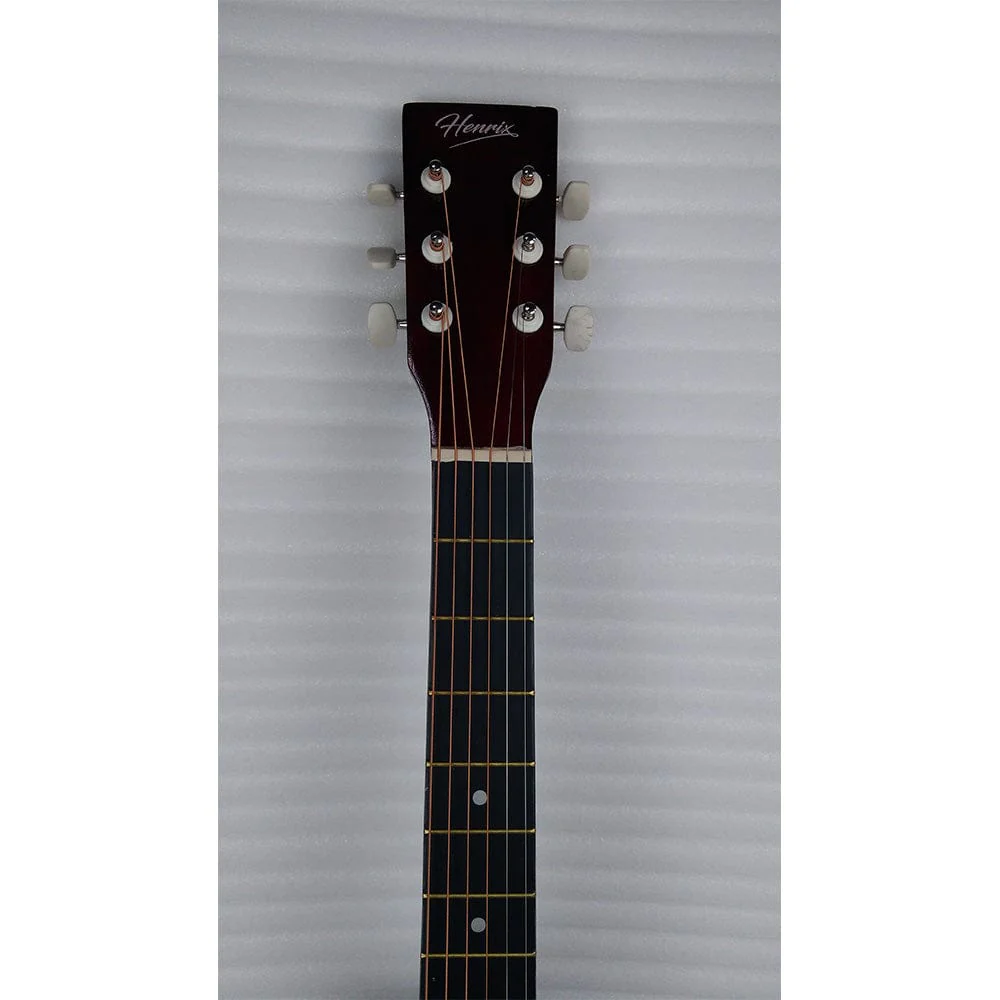 Henrix 38C Cutaway Acoustic Guitar - Natural - Open Box B Stock - Image 8
