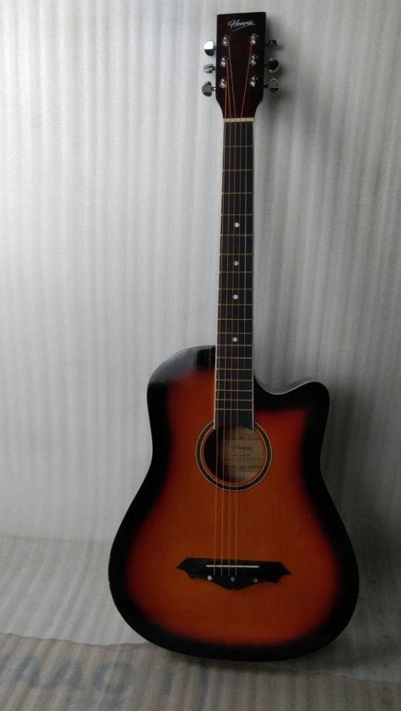 Henrix 38C Cutaway Acoustic Guitar - Open Box B Stock - Image 5