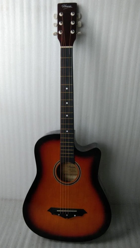 Henrix 38C Cutaway Acoustic Guitar - Open Box B Stock - Image 9