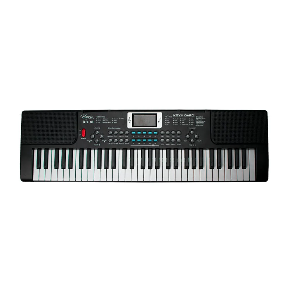 Henrix KB-61 Portable 61 Mini Key Keyboard with Microphone - Image 11