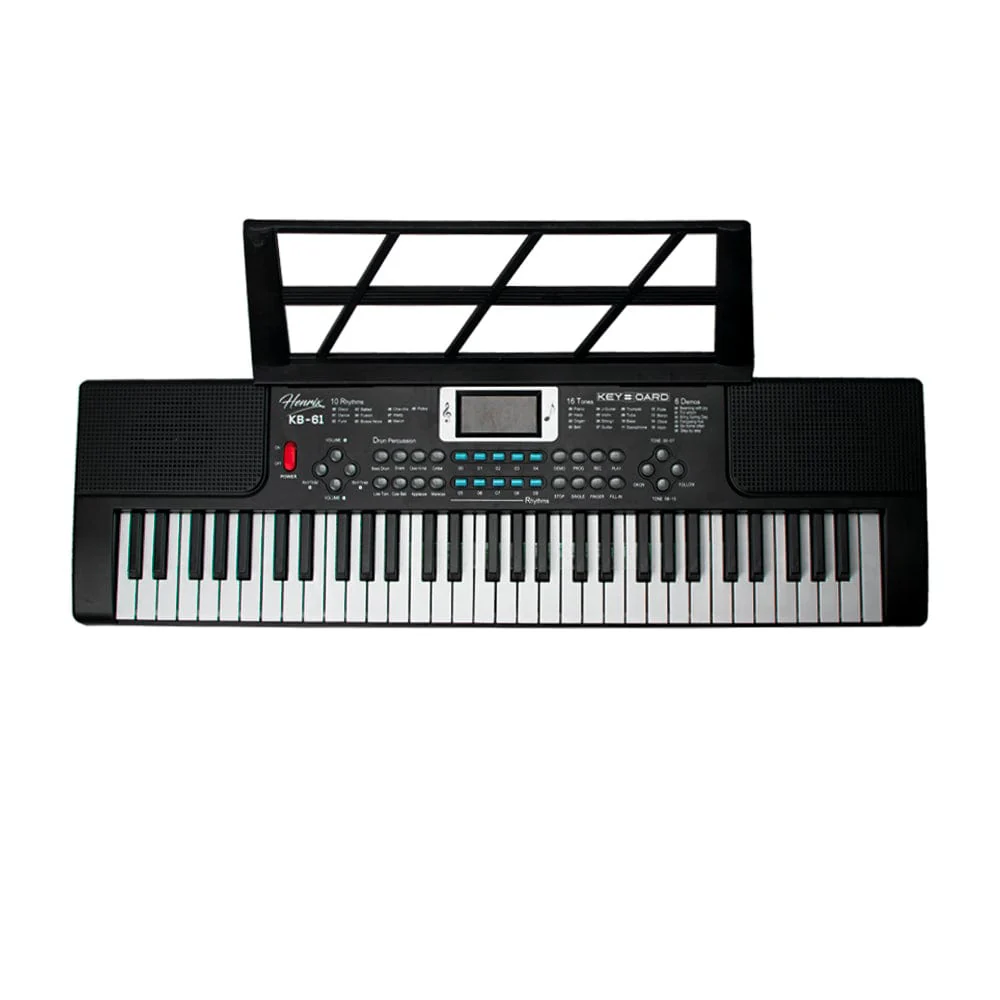 Henrix KB-61 Portable 61 Mini Key Keyboard with Microphone - Image 2