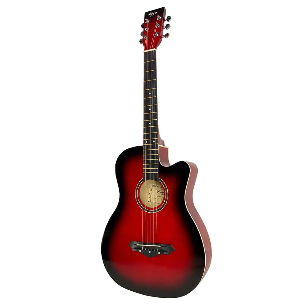 Henrix PRO 38C 38 Inch 6 String Cutaway Acoustic Guitar - Image 33