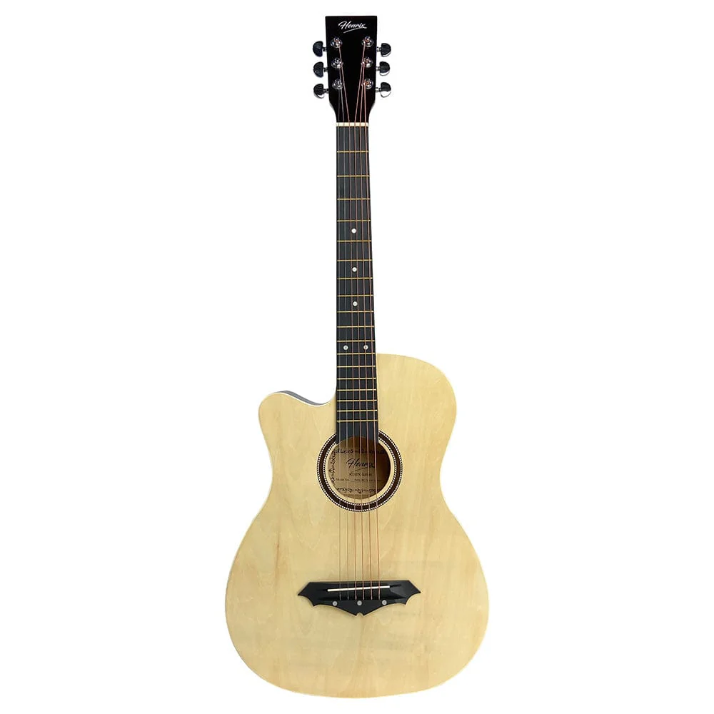 Henrix PRO 38C 38 Inch 6 String Cutaway Acoustic Guitar - Image 8