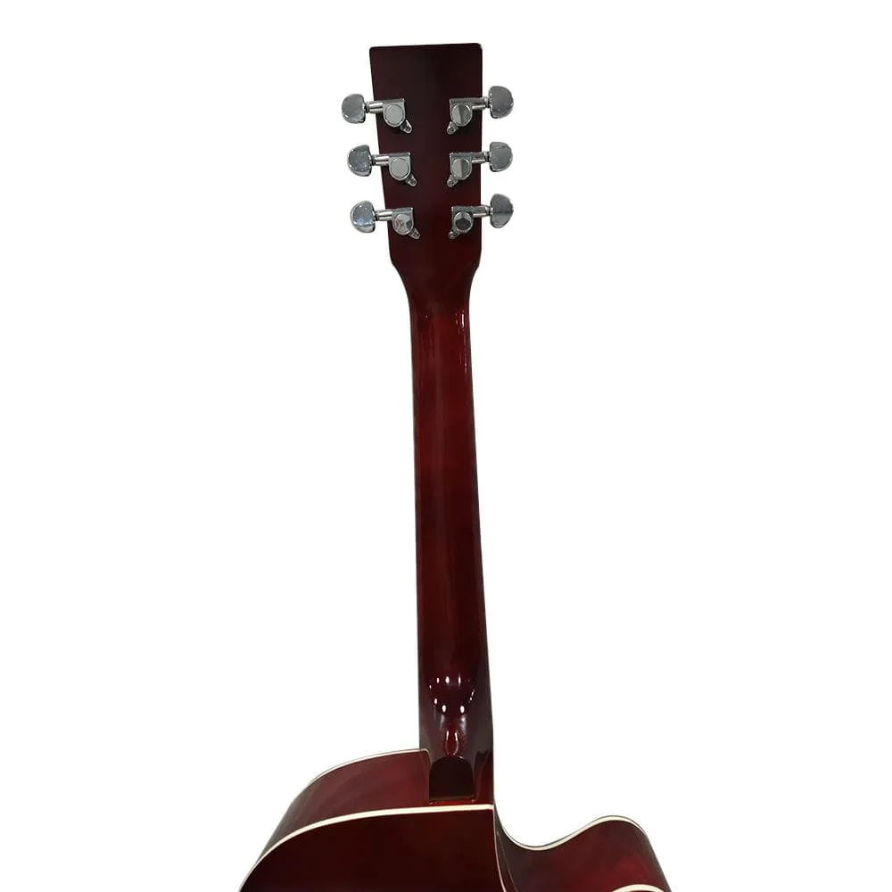 Henrix PRO 38 Inch 6 String Cutaway Acoustic Guitar - Left Handed - Open Box - Image 8