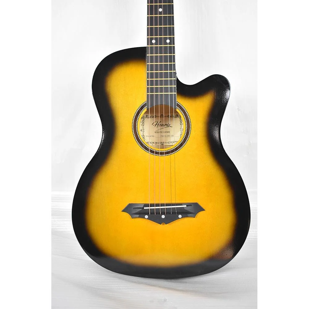 Henrix 38C Cutaway Acoustic Guitar - Open Box B Stock - Image 5