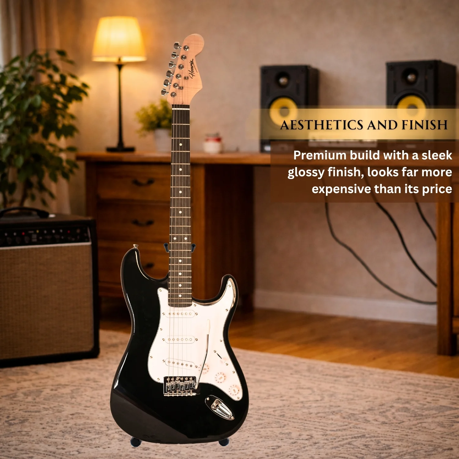 Henrix ST 6 String Strat Style Electric Guitar - Image 16