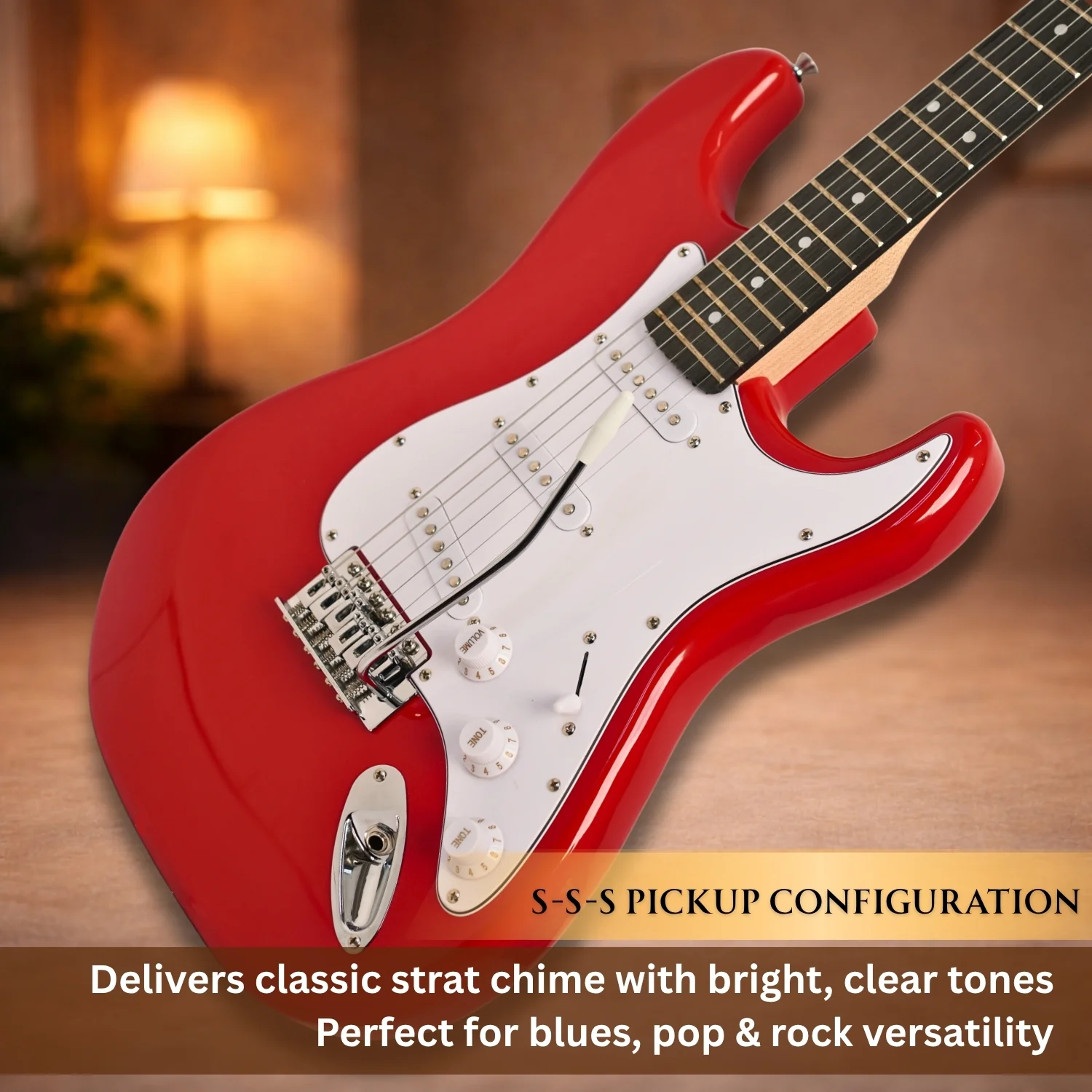 Henrix ST 6 String Strat Style Electric Guitar - Image 35