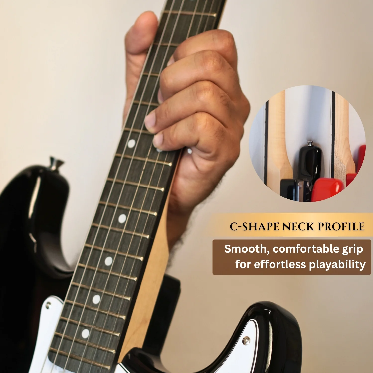 Henrix ST 6 String Strat Style Electric Guitar with Amplifier, Gigbag, Tuner, Strap, Picks, Polishing Cloth, Cable & E-Book - Image 5