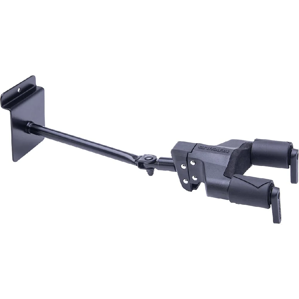 Hercules GSP40SB Plus Auto Grip System Guitar Long Arm Slatwall Hanger