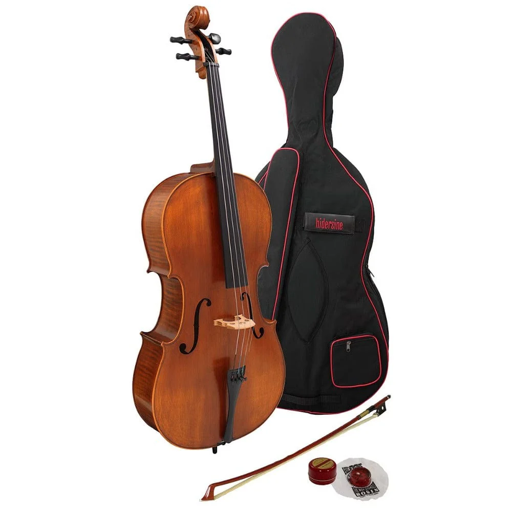Hidersine 3182AG Full Outfit with Graphic Flame 4/4 Size Cello Vivente - Image 2