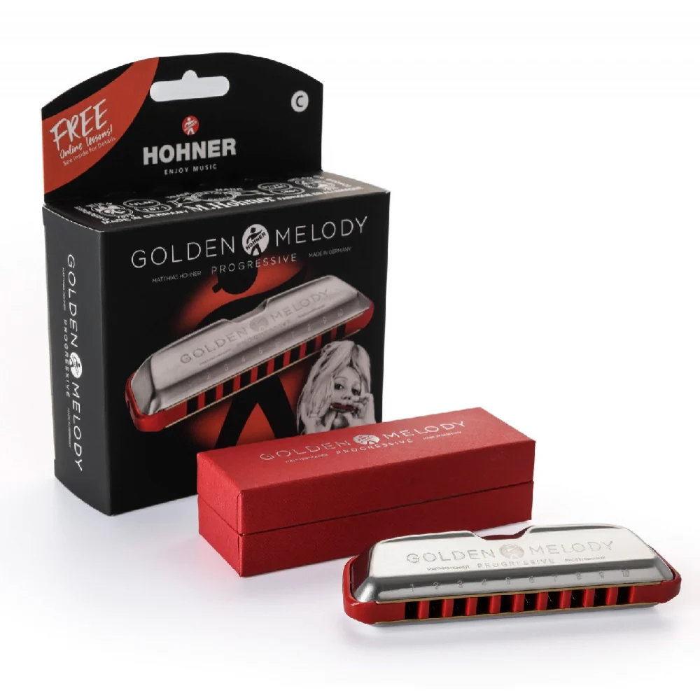 Hohner M54403X Key D Major Golden Melody Harmonica - Image 9