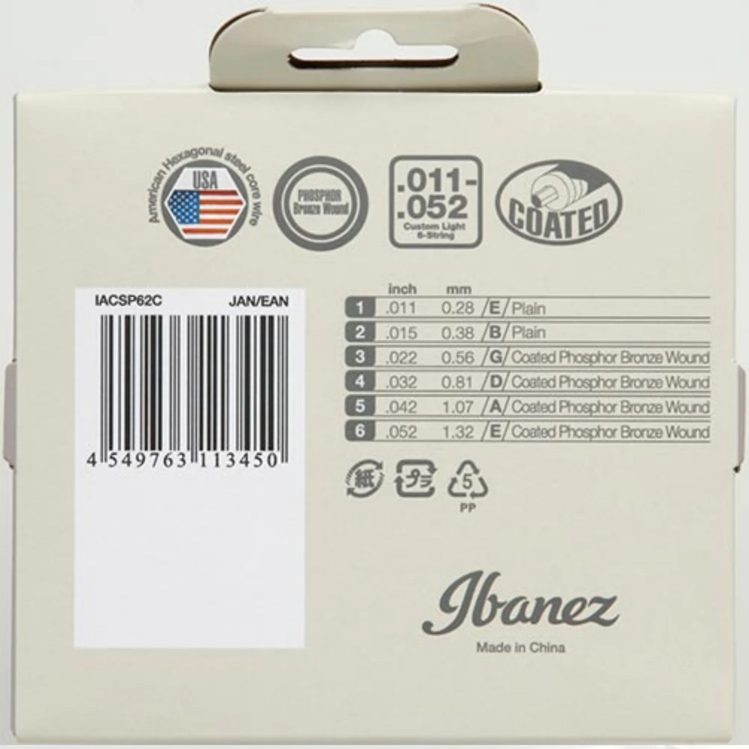 Ibanez Phosphor Bronze Coated Acoustic Guitar String - Image 5