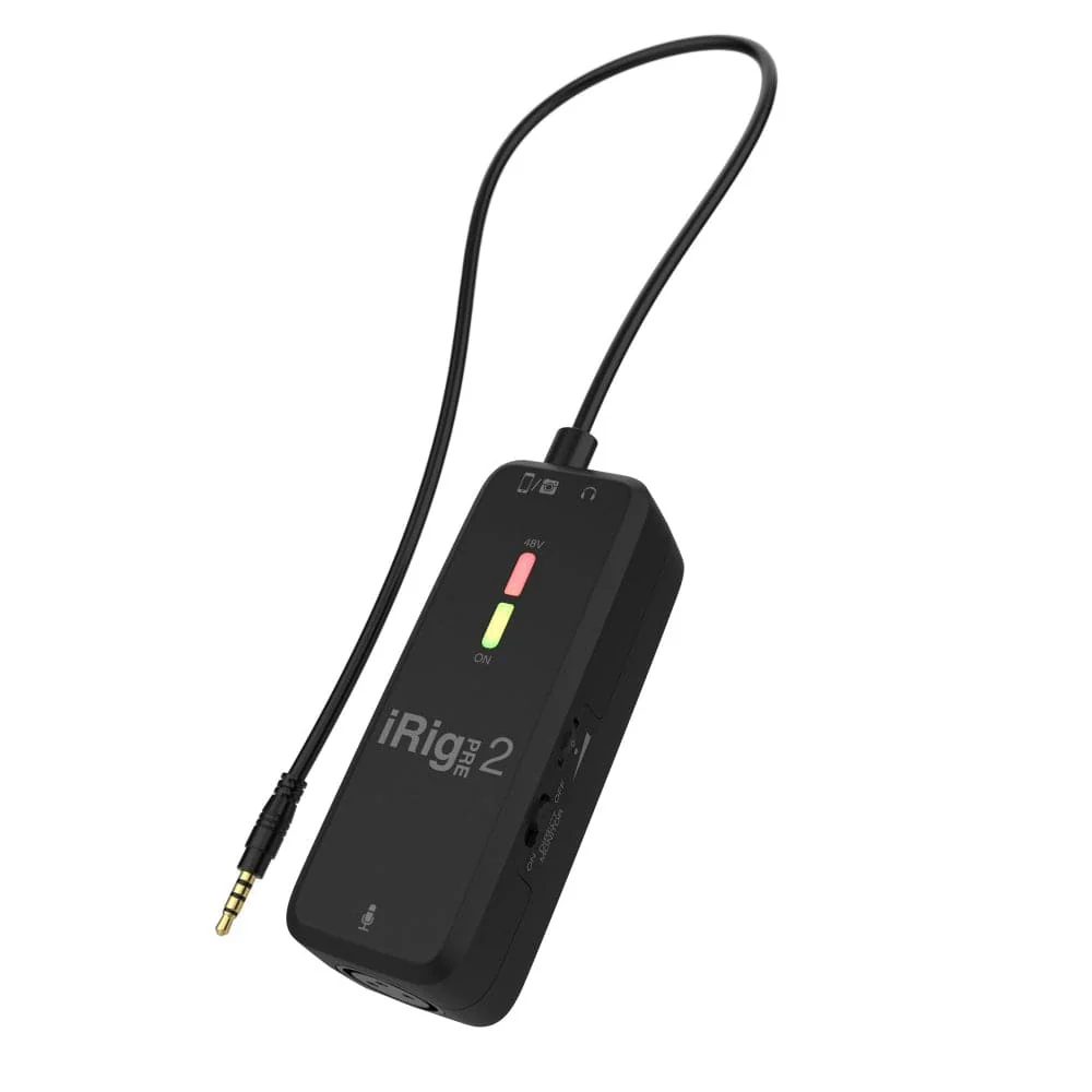 IK Multimedia iRig Pre 2 Mobile Microphone Interface - Open Box - Image 2
