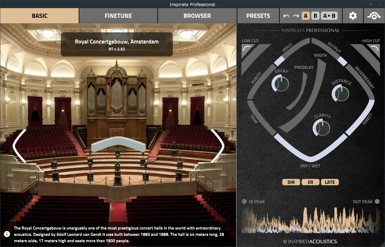 Inspirata Lite Edition: Stereo Convolution Reverb Plugin