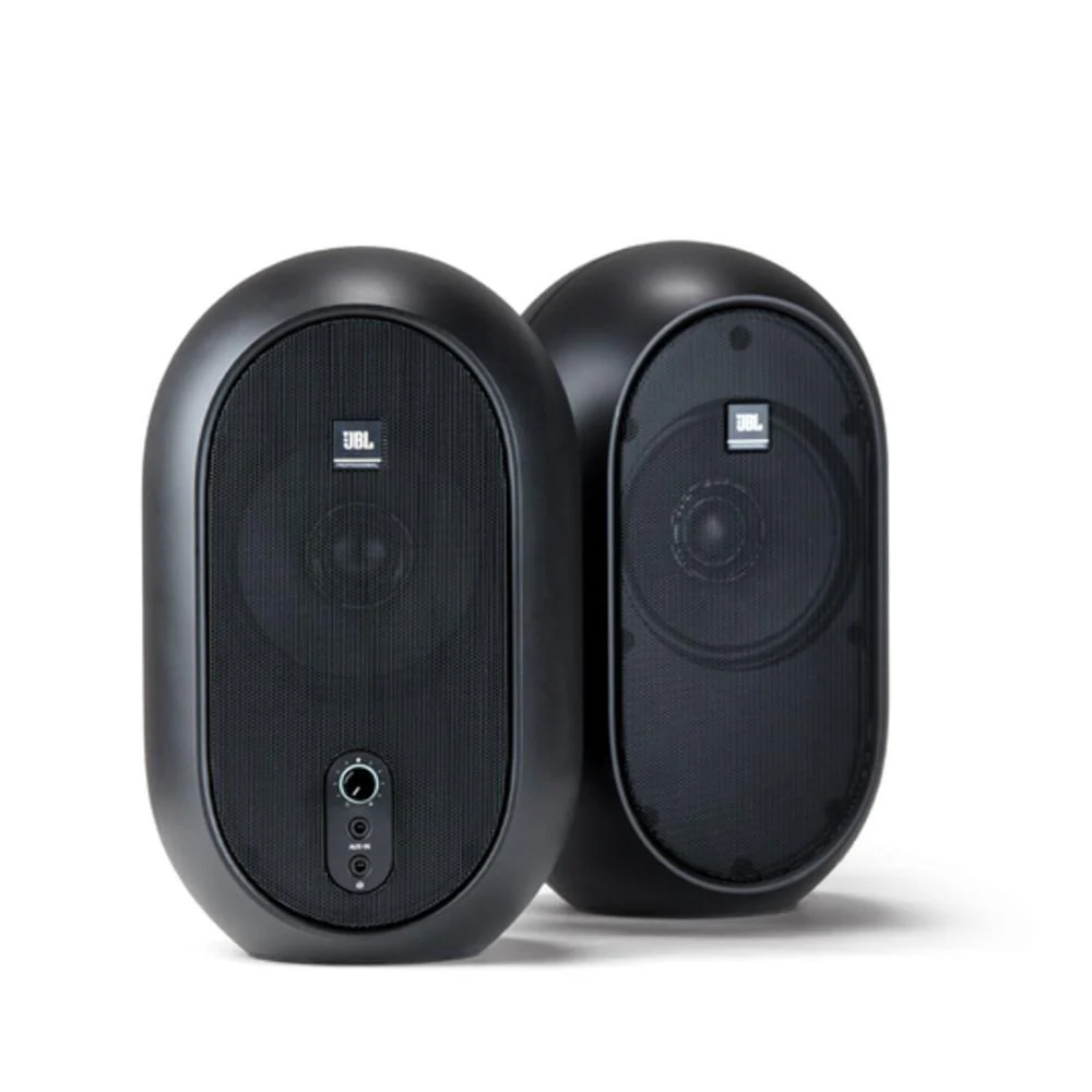 JBL 104 Compact Powered Desktop Reference Monitors Speakers - Pair