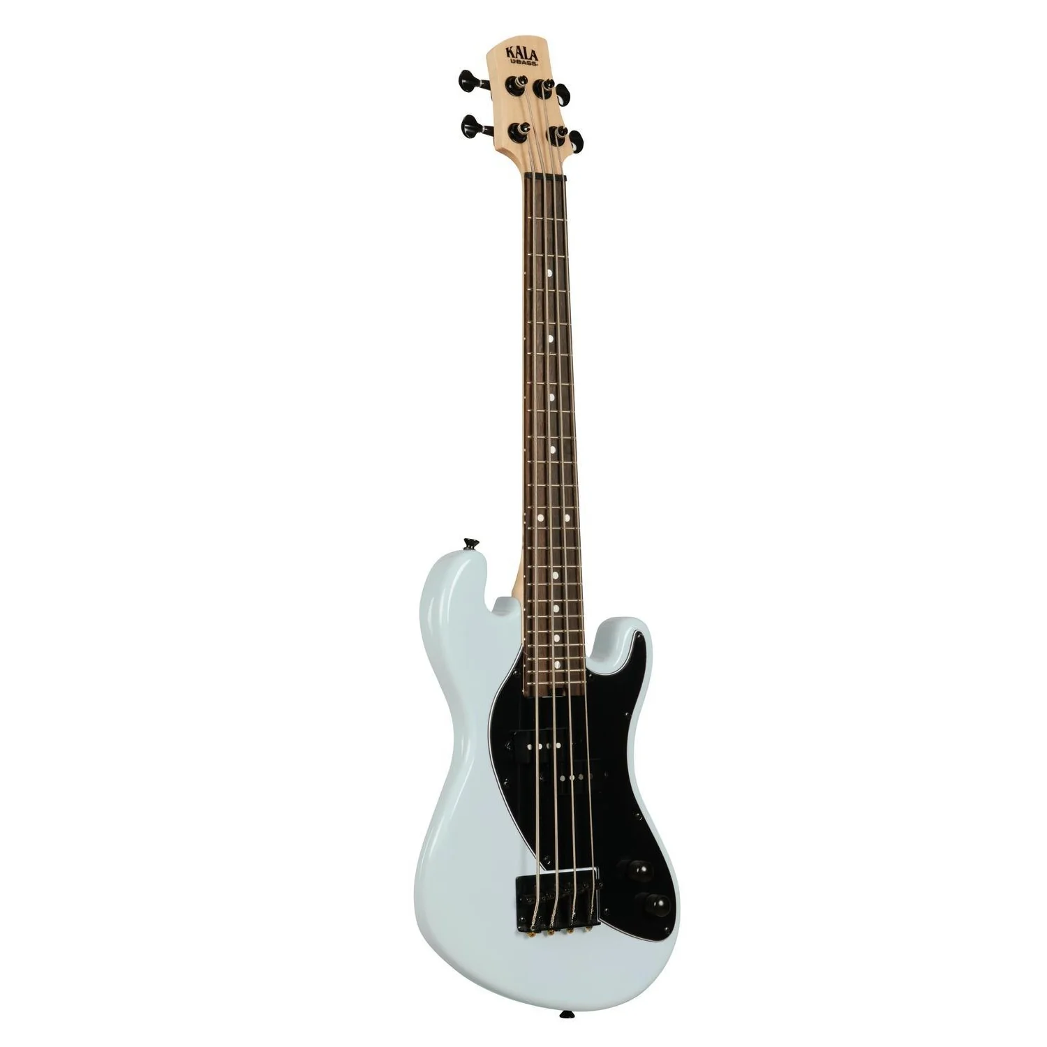 Kala Solid Body 4-String Powder Blue Fretted U Bass Guitar - Image 3