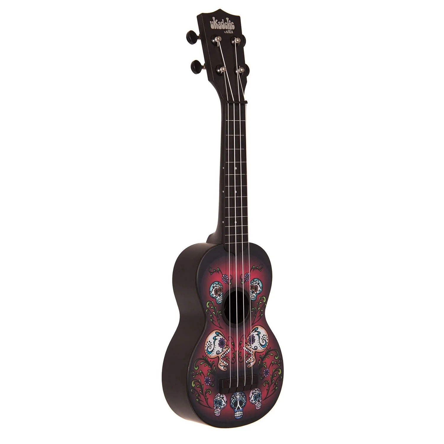 Kala KA-SU-SKULLS Sugar Skulls Soprano Ukadelic Ukulele - Image 2