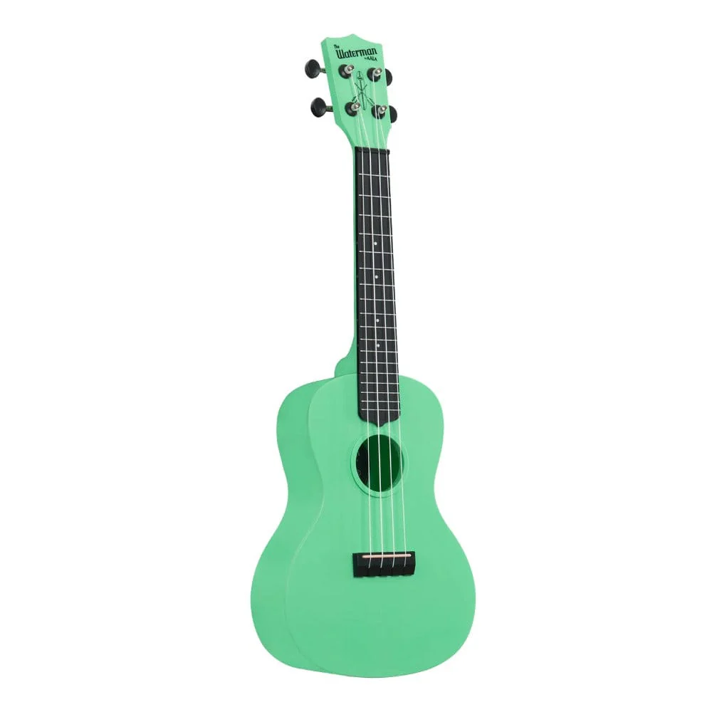 Kala KA-WMS-GN-C Waterman Concert Ukulele with Bag - Sea Foam Green - Image 2