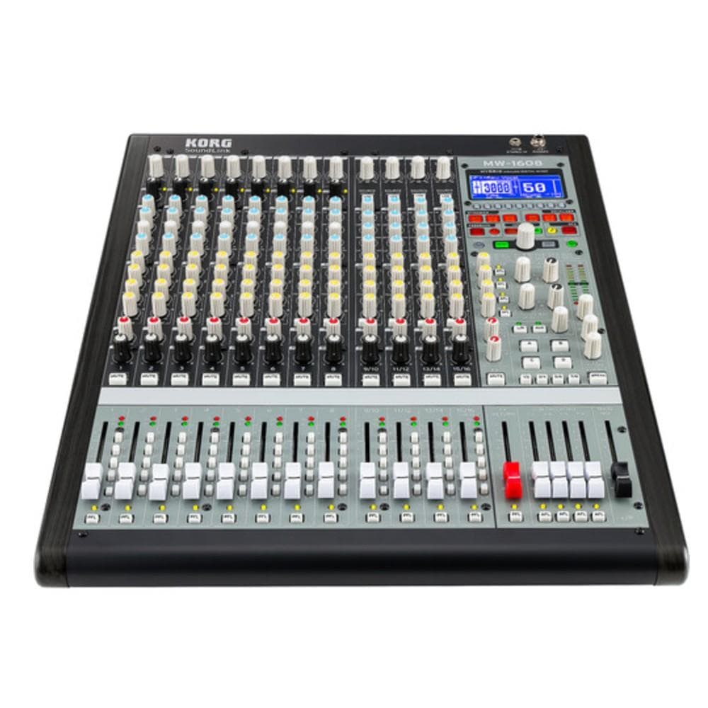 Korg MW-1608 16x8x2 Hybrid Analog / Digital Mixer- Black - Image 2