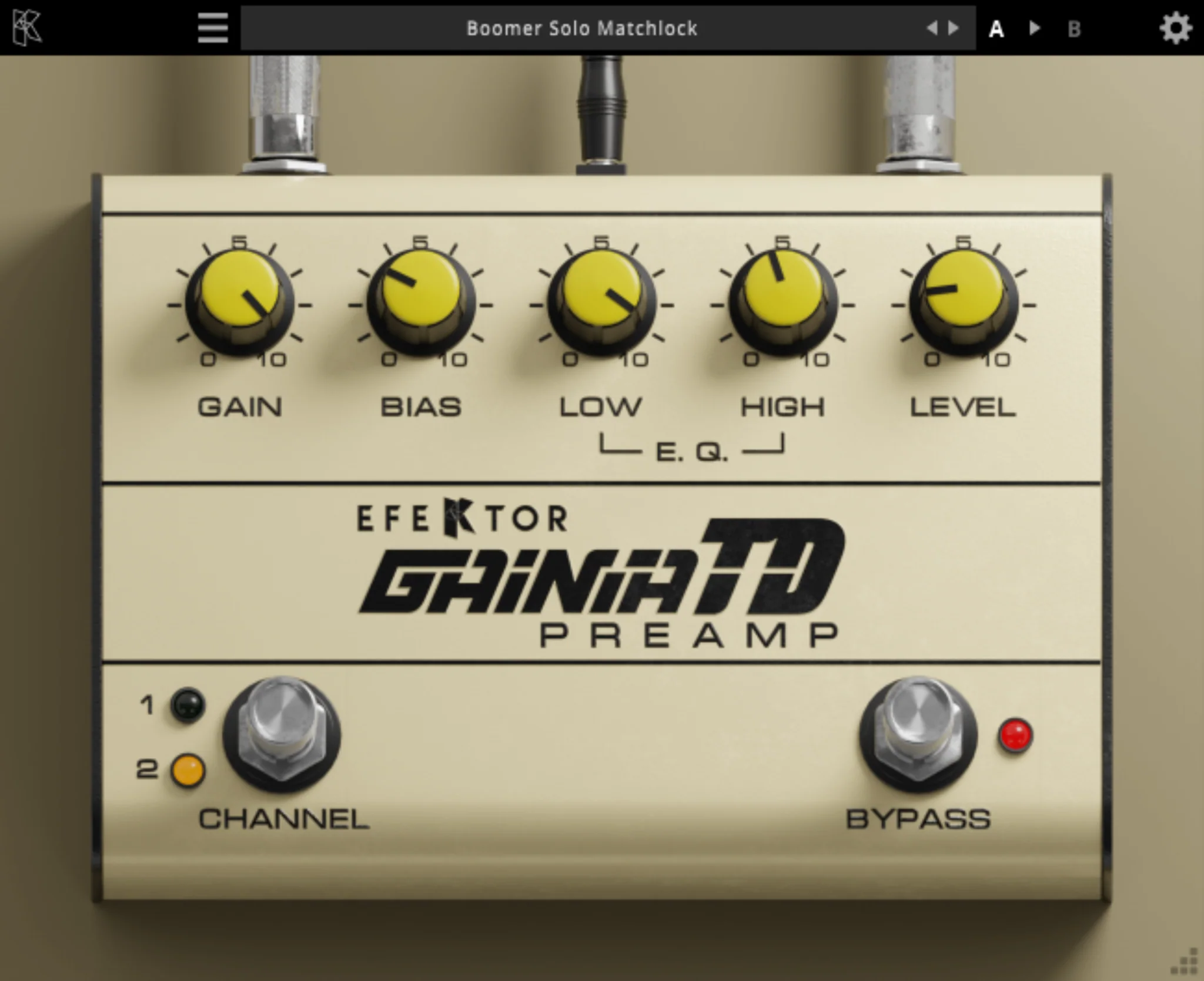 Kuassa Efektor Gainia TD: Tube Distortion Pedal – Professional Audio Software & Plugin