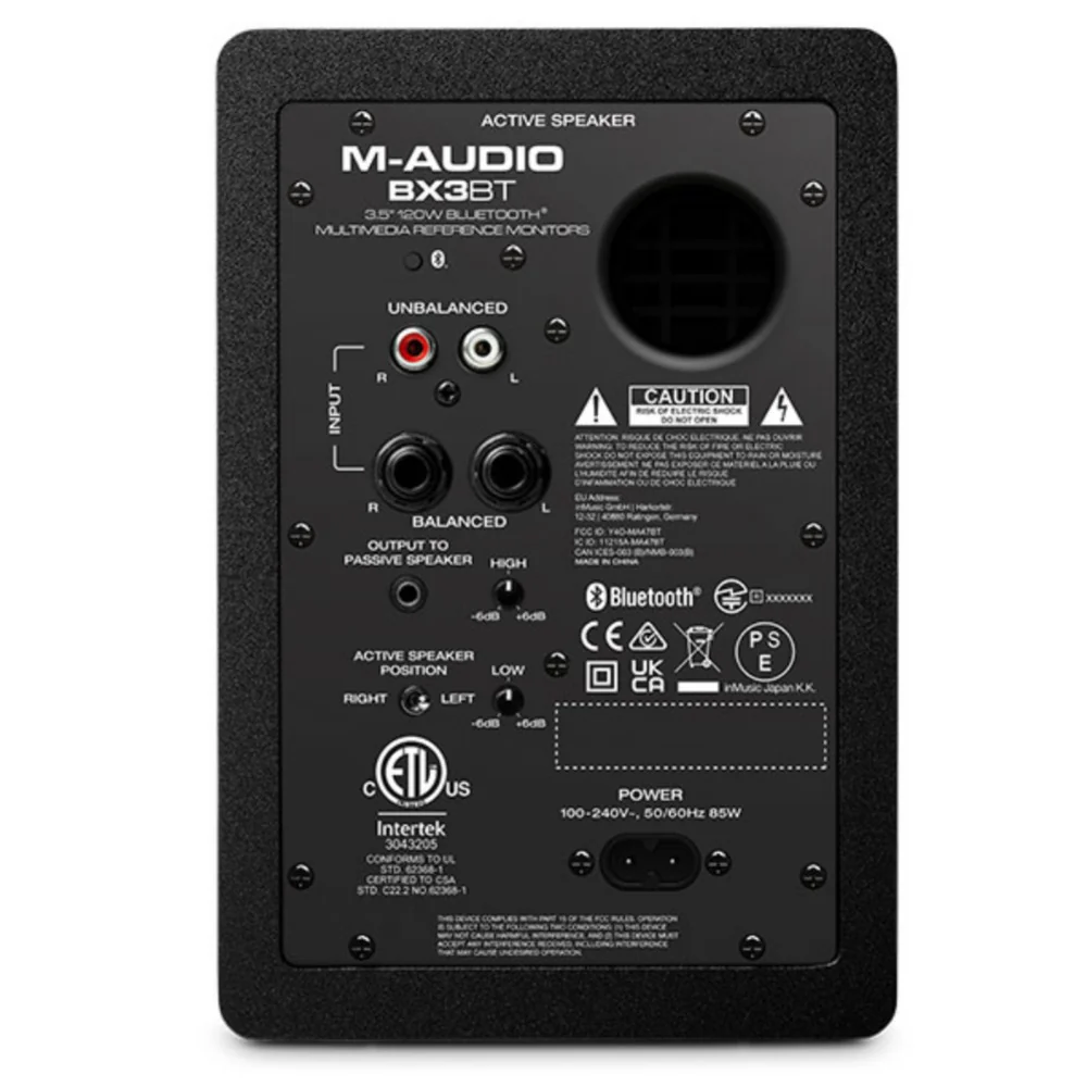M-Audio BX3 BT 20-Watt Multimedia Bluetooth Reference Monitors Speaker - Pair - Image 3
