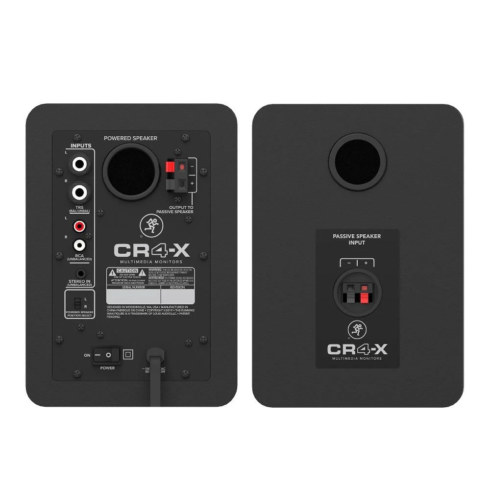 Mackie CR4 X Class D Studio Multimedia Monitor Speakers with Isolation Foam Pads, Cables & Ebook - Pair - Image 5