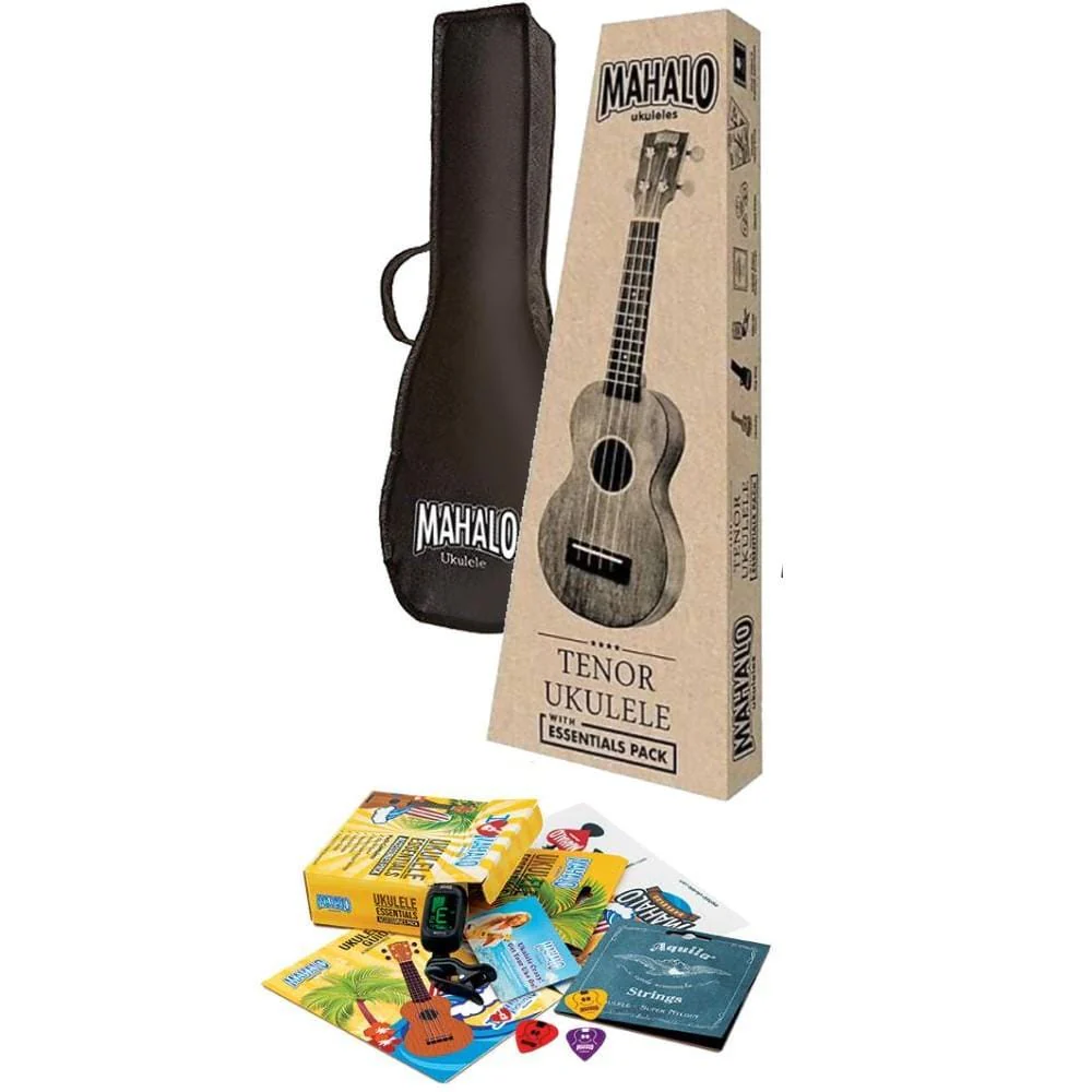 Mahalo MJ3 Java Series Tenor Essentials Ukulele Pack - Transparent Brown - Image 3