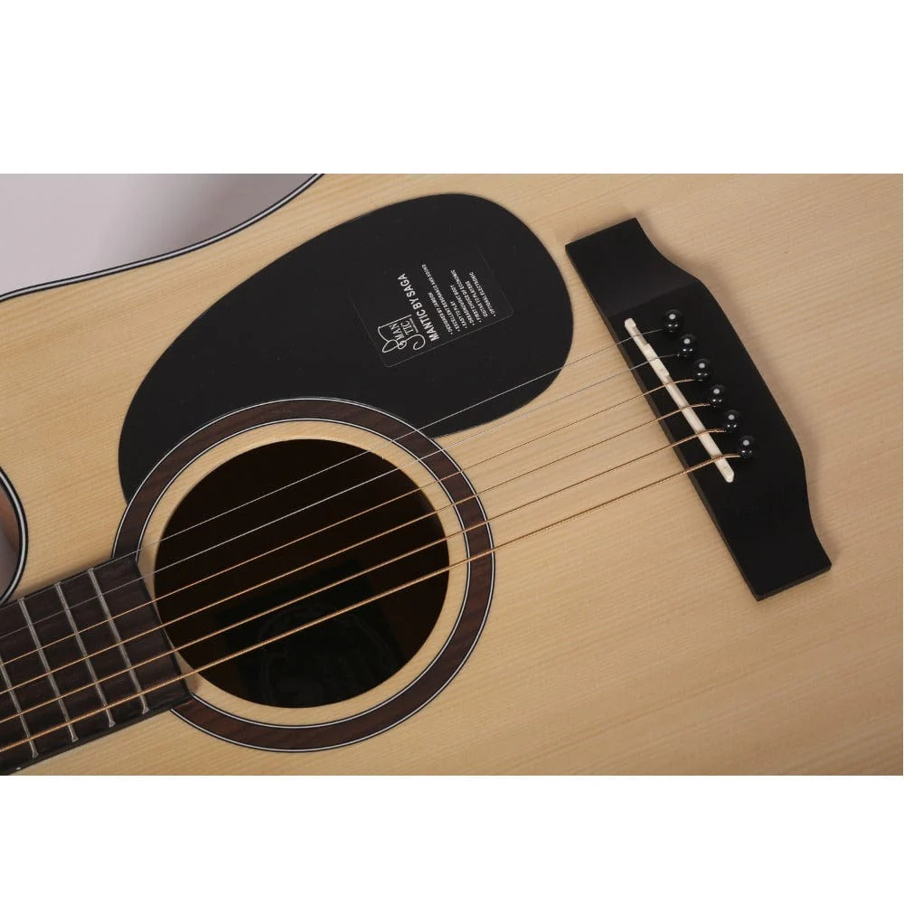 Mantic AG-1C Dreadnought 6 String Acoustic Guitar - Image 4