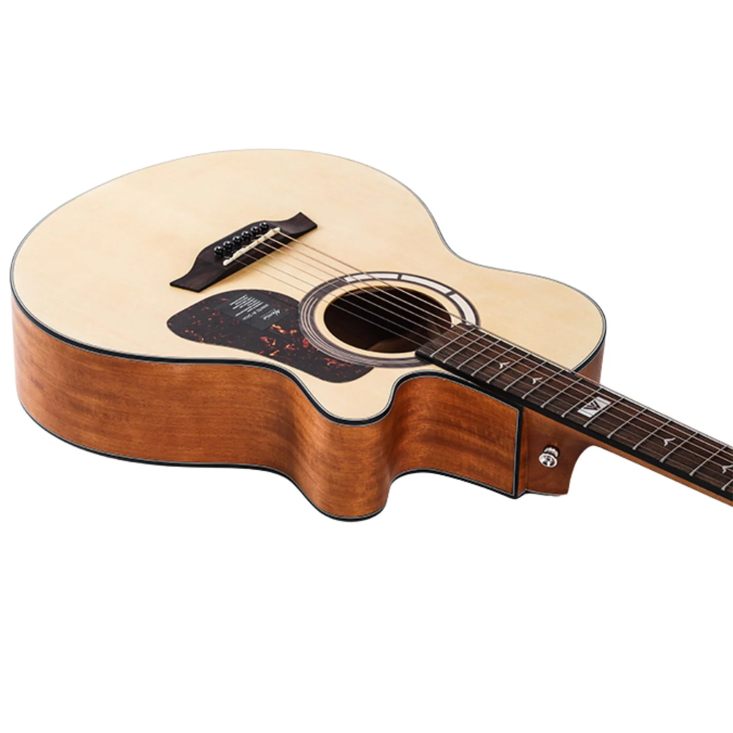 Mantic GT-1AC Auditorium Cutaway 6 String Acoustic Guitar - Image 2