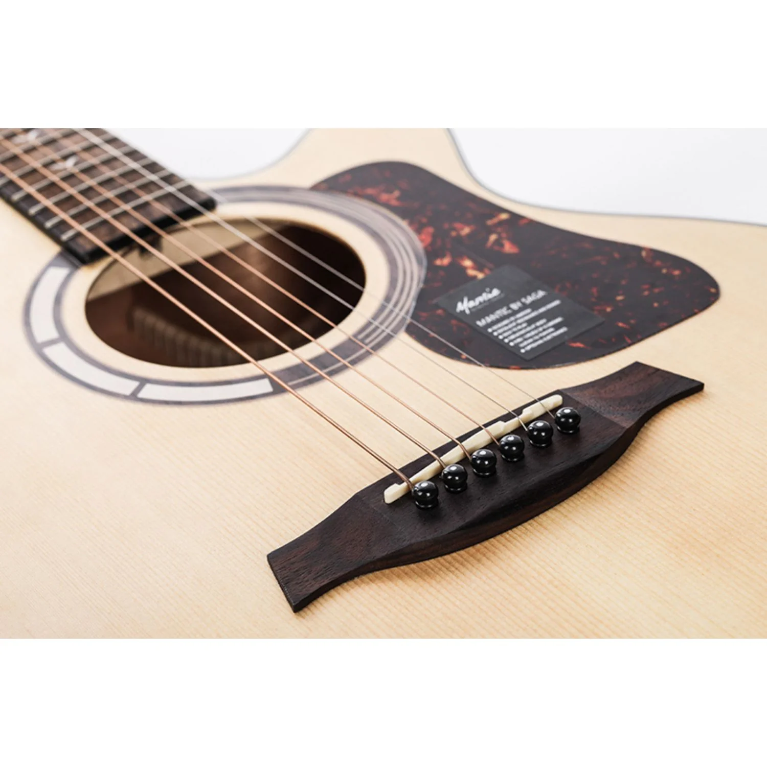 Mantic GT-1AC Auditorium Cutaway 6 String Acoustic Guitar - Image 5
