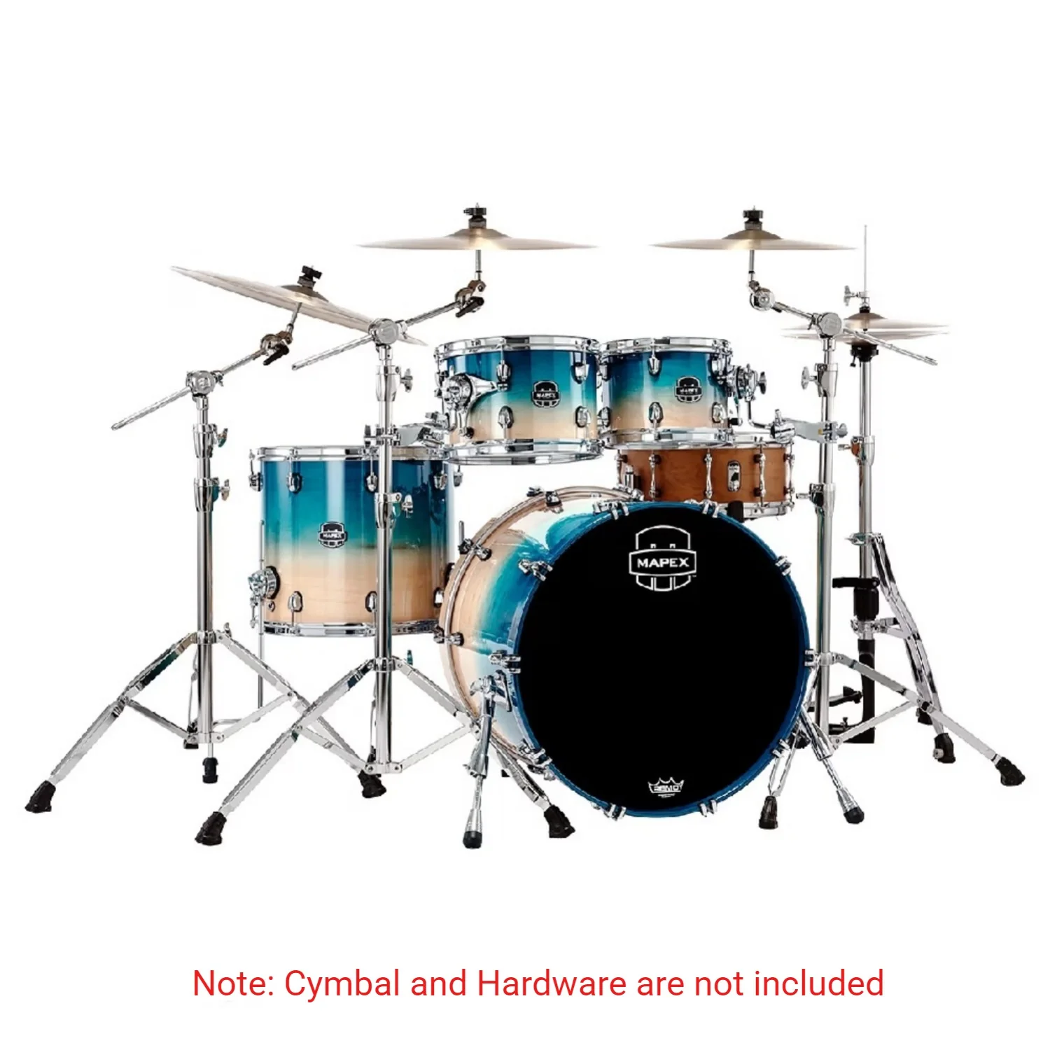 Mapex SR529X Saturn 4 Piece Hybrid Shell Pack Acoustic Drum Set - Image 6