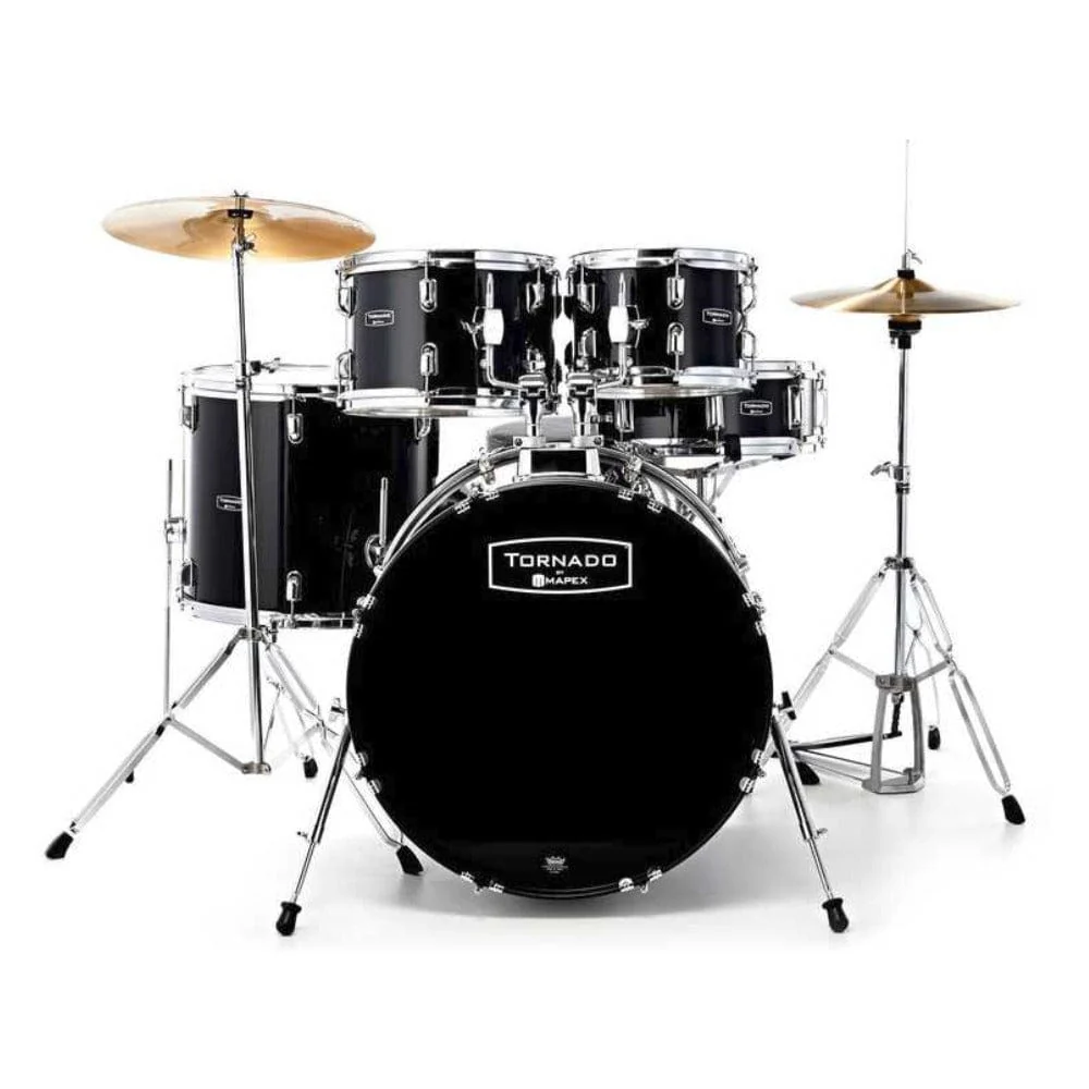 Mapex TND5294F Tornado 5 Piece Drum Kit with Hardware Throne & Cymbals - Image 6