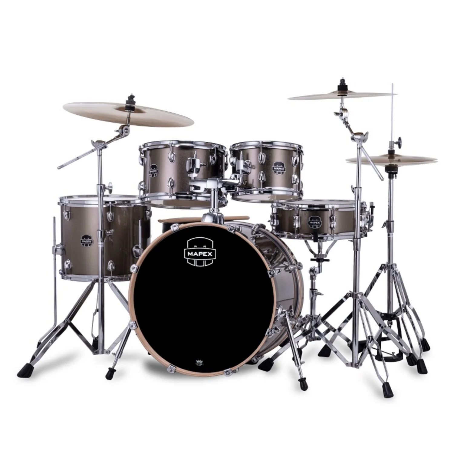 Mapex VE5045FT Venus 5 Piece Jazz Acoustic Drum Kits with Hardware & Throne - Image 2