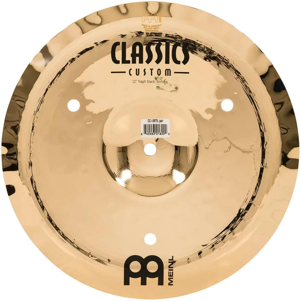 Meinl CC12STK Classics Custom 12inch Trash Stack Brilliant Cymbal - Image 8