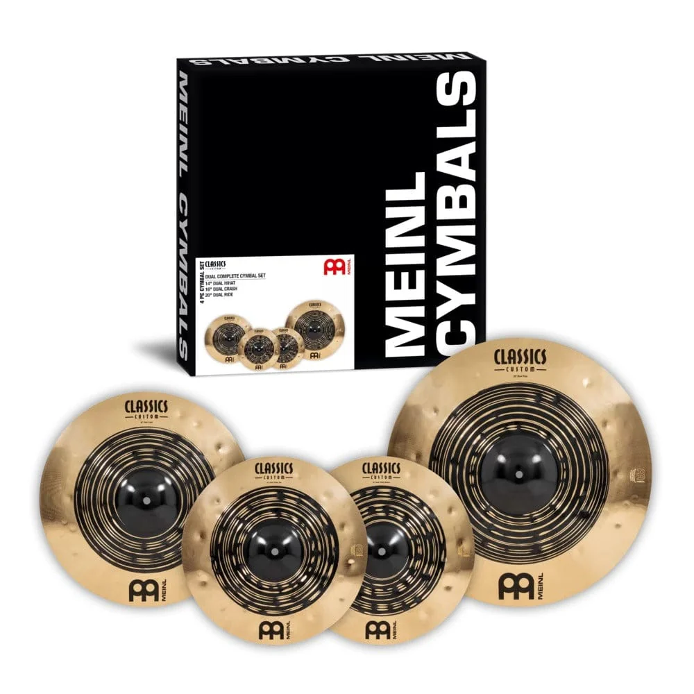 Meinl CCDU141620 Classics Custom Dual 4Piece Cymbals Pack