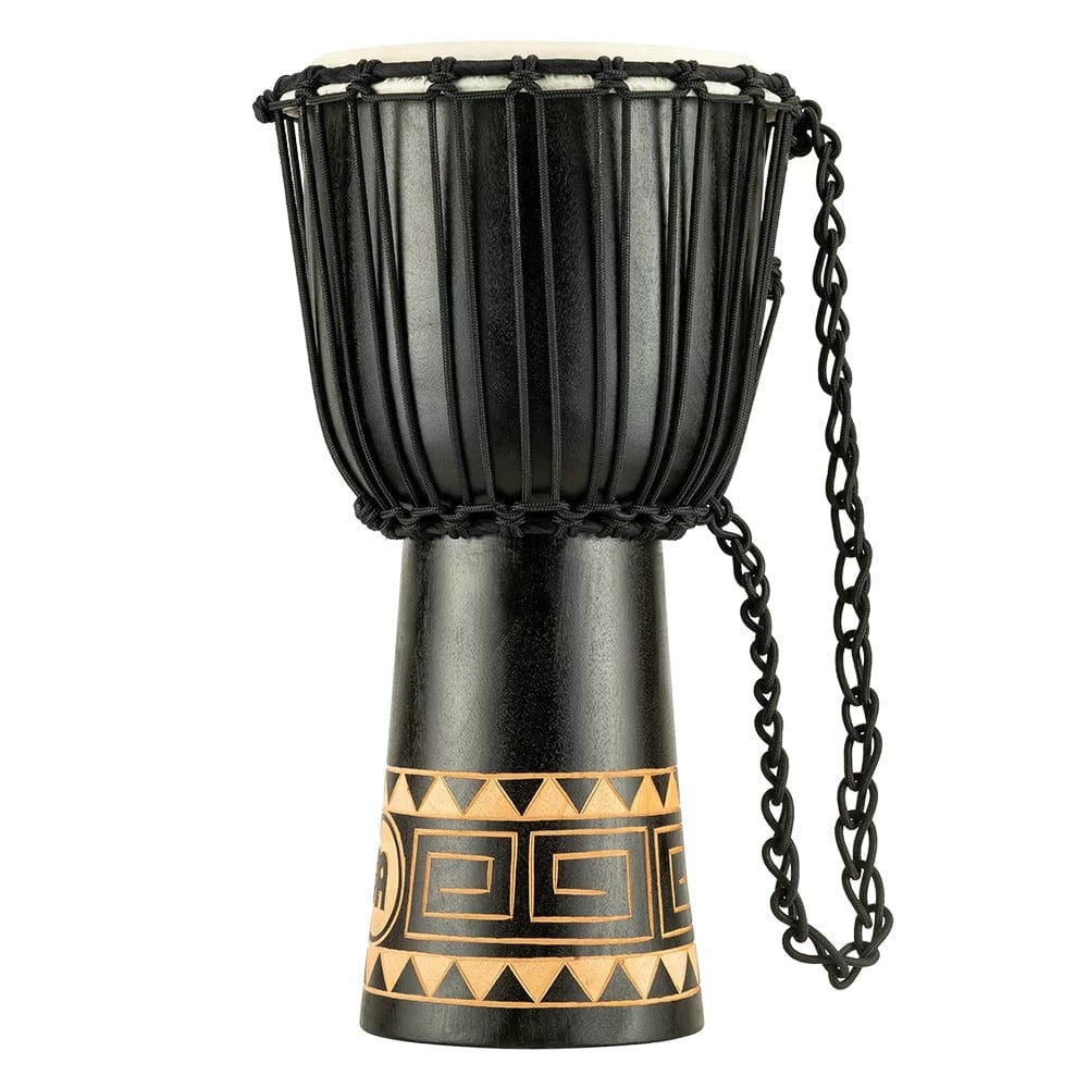 Meinl HDJ1-M 10" Headliner Series Congo Series Rope Tuned Djembe - Dark Brown - Image 2
